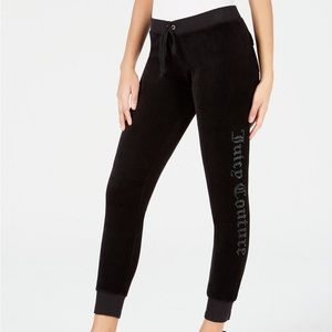 Juicy Couture Embellished Velour Sweatpants